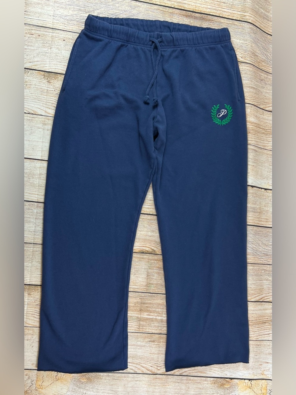 Women’s Victoria’s Secret Pink Navy Blue Everyday Fleece Sweatpants Size Medium